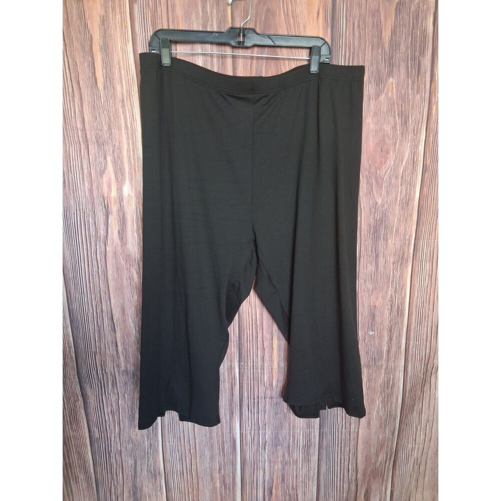 Black cropped leggings bow detail size 4XL Coquette pull on